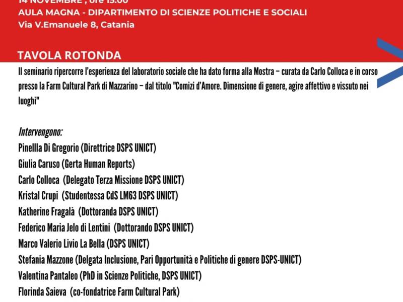 TRASFORMAZIONI SOCIALI, POLITICHE DI GENERE E INCLUSIONE: IMMAGINARE DIRITTI – Lunedì 14 novembre 2022, ore&nbsp;15